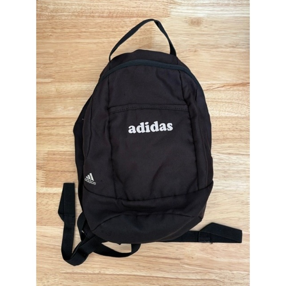 Adidas Load Spring Mini Backpack Black Sporty Small Travel Bag RN 90288